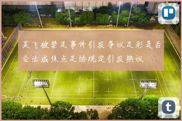 吴飞被禁足事件引发争议足彩是否合法成焦点足协规定引发热议